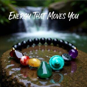 Handmade One-of-a-Kind Chakra Bracelet! No Duplicates! No Mass Production 6.5-7"